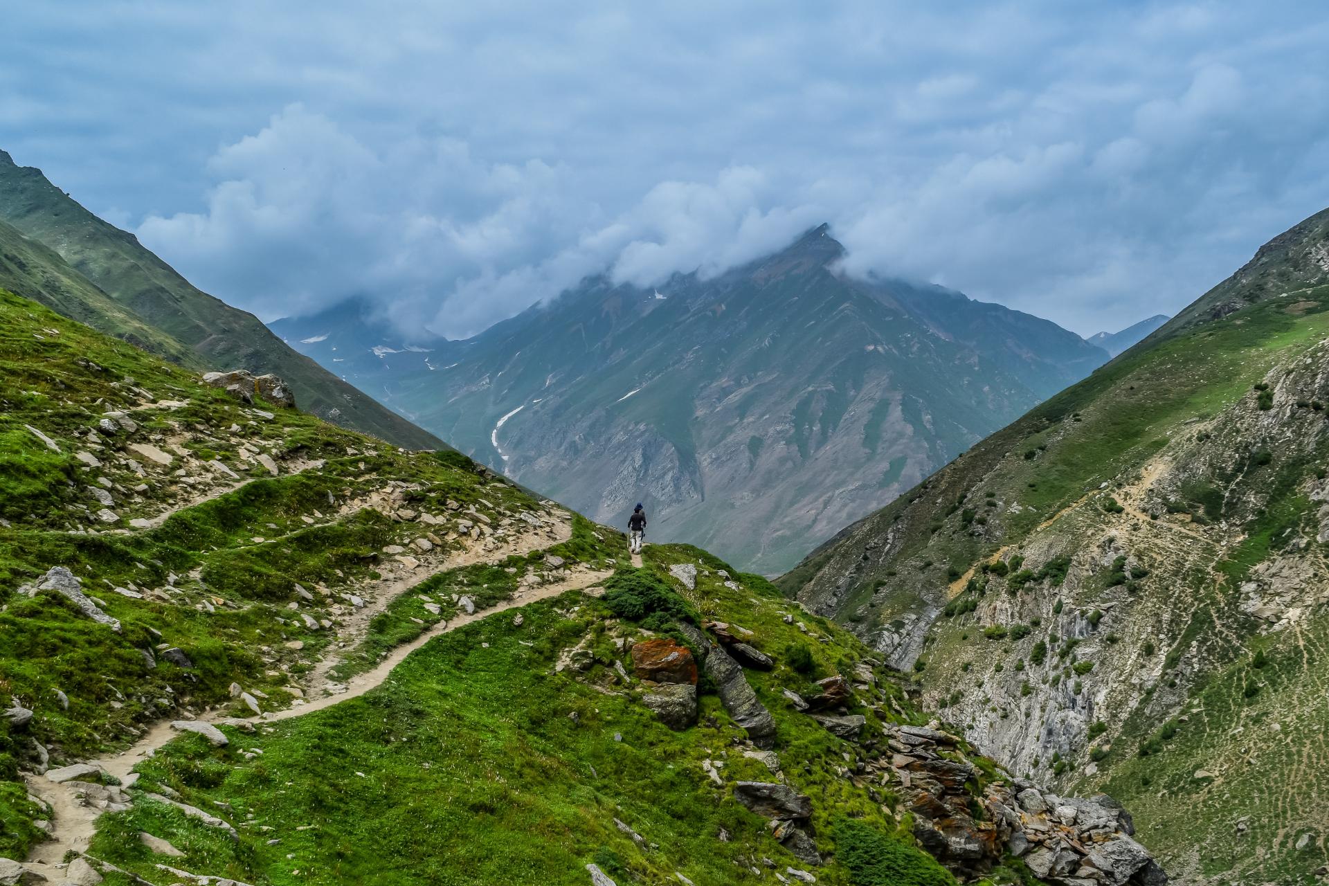 Ausblick auf Gipfel und Berge